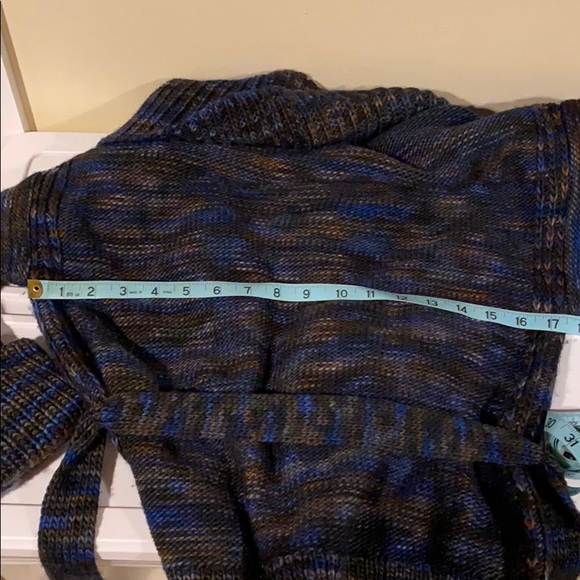 Marc by Marc Jacobs Tito Cardigan chunky knit flecked belted sweater M - Picture 11 of 15